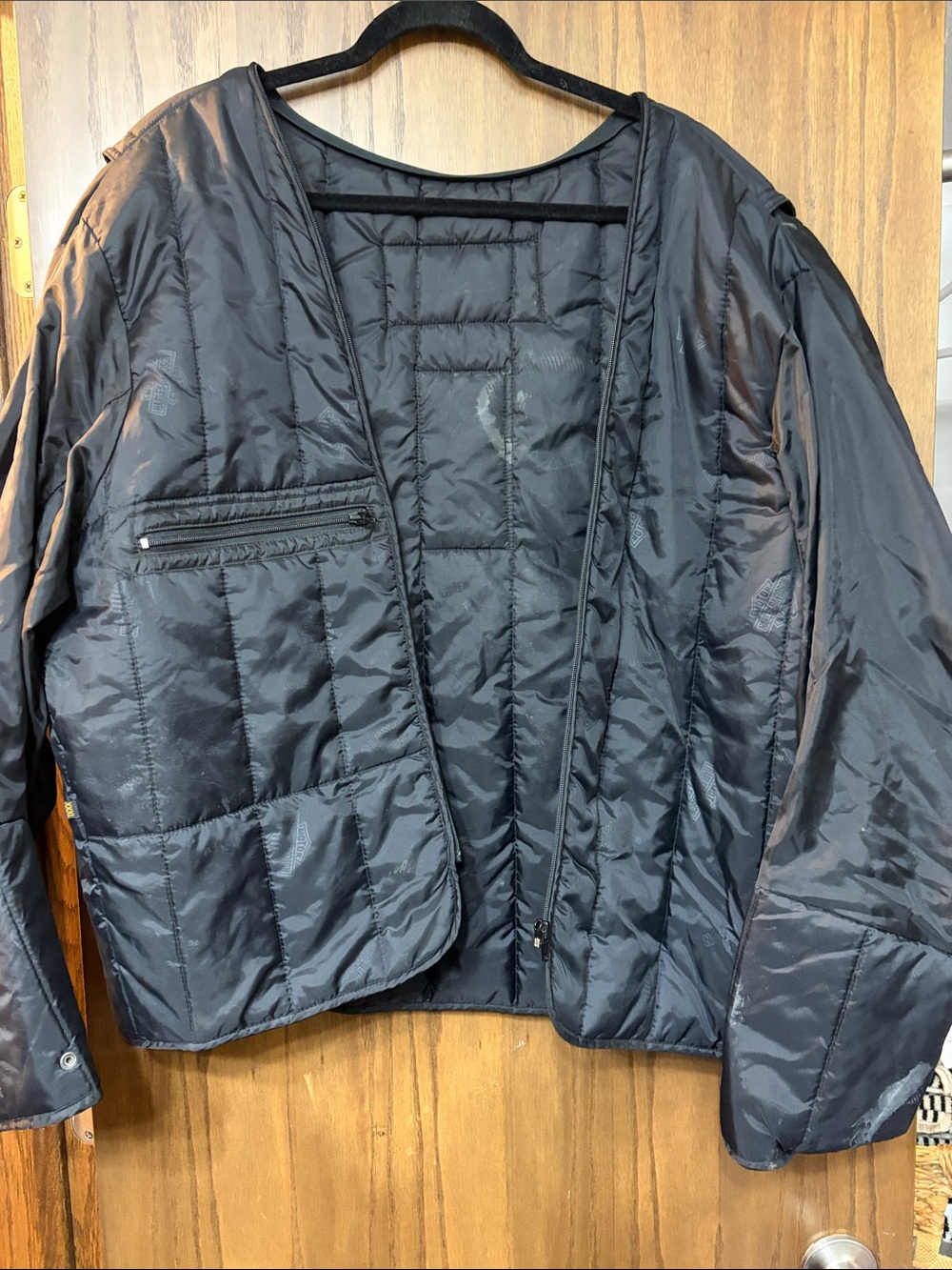 Harley-Davidson Black Quilted Lightweight Jacket